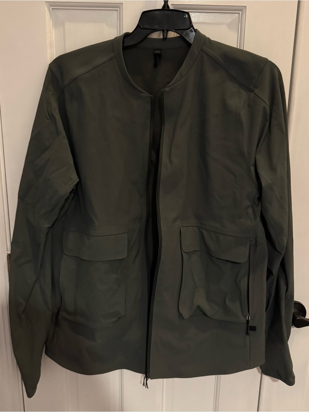 Lululemon Men’s Utility Jacket Olive Green Full Zip Multi Pocket Large